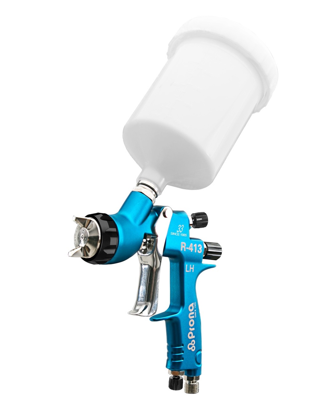PRONA Luftpistole R-413 Lackierpistole Becherpistole Fließbecher mit Düse 1,2mm