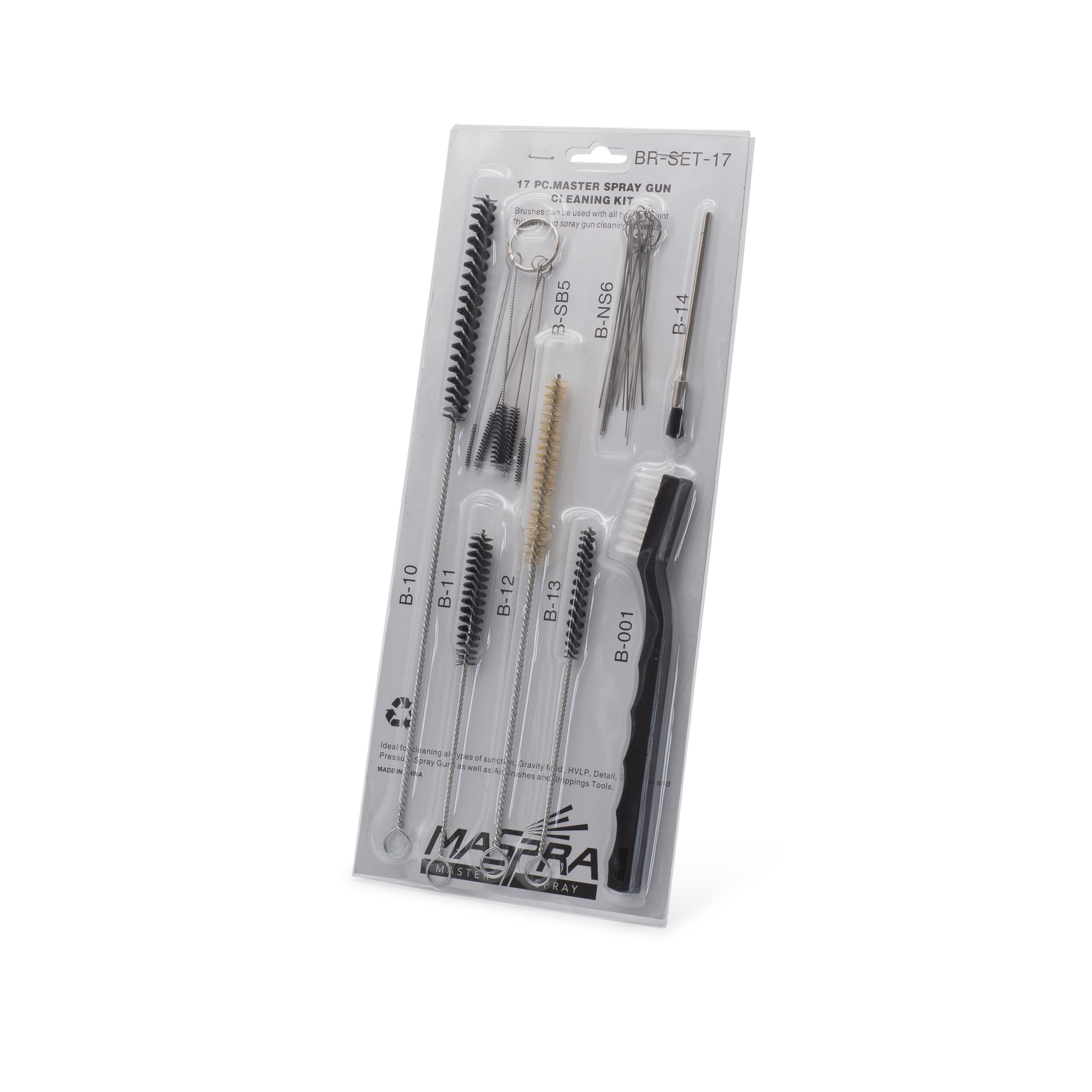 Bürstenreinigungs-Set / Reinigungsnadeln 17- teilig