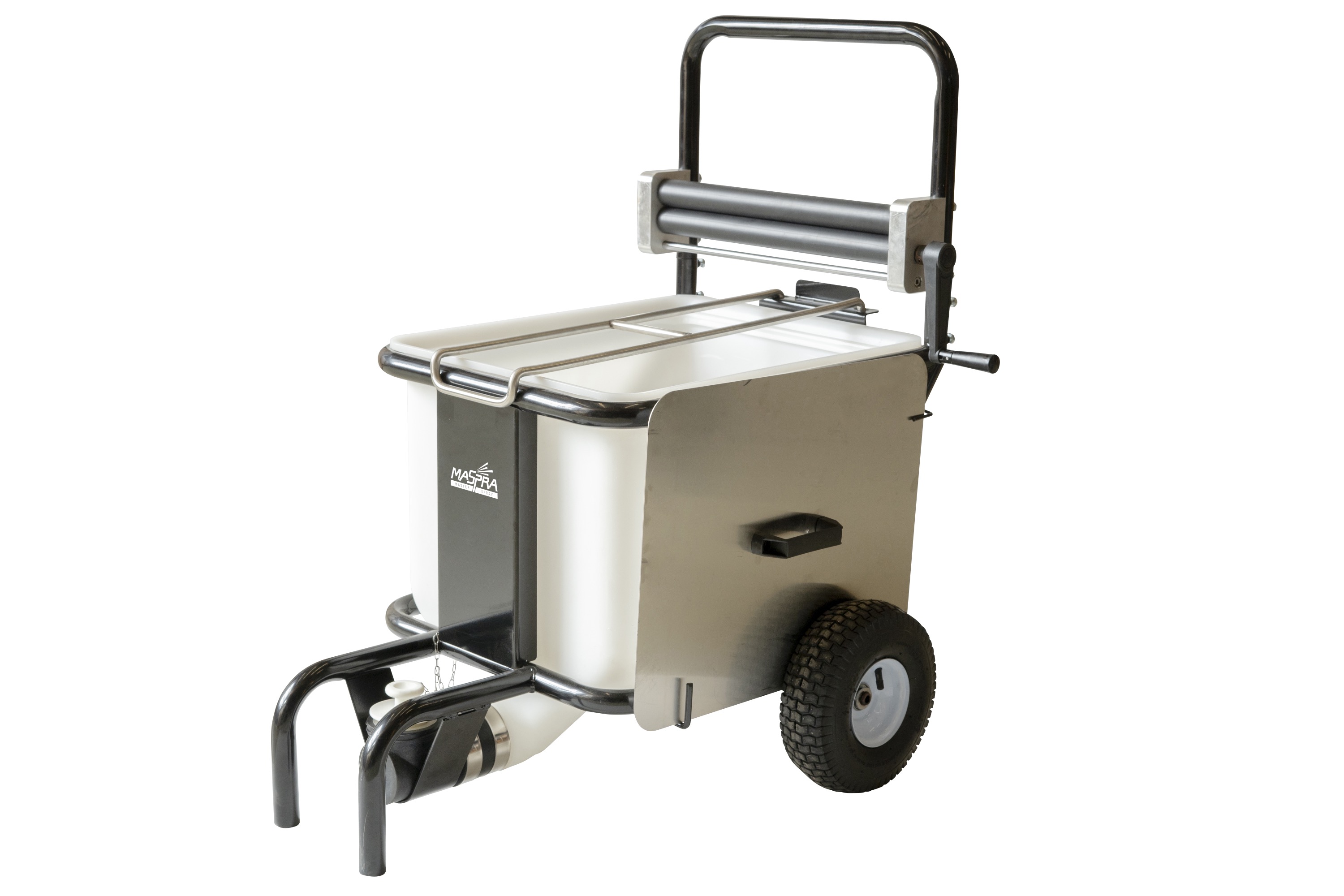 MaSpra Airless Großmengenbehälter 60L für Farbe und Spachtel inkl. Sackpresse + Deckel