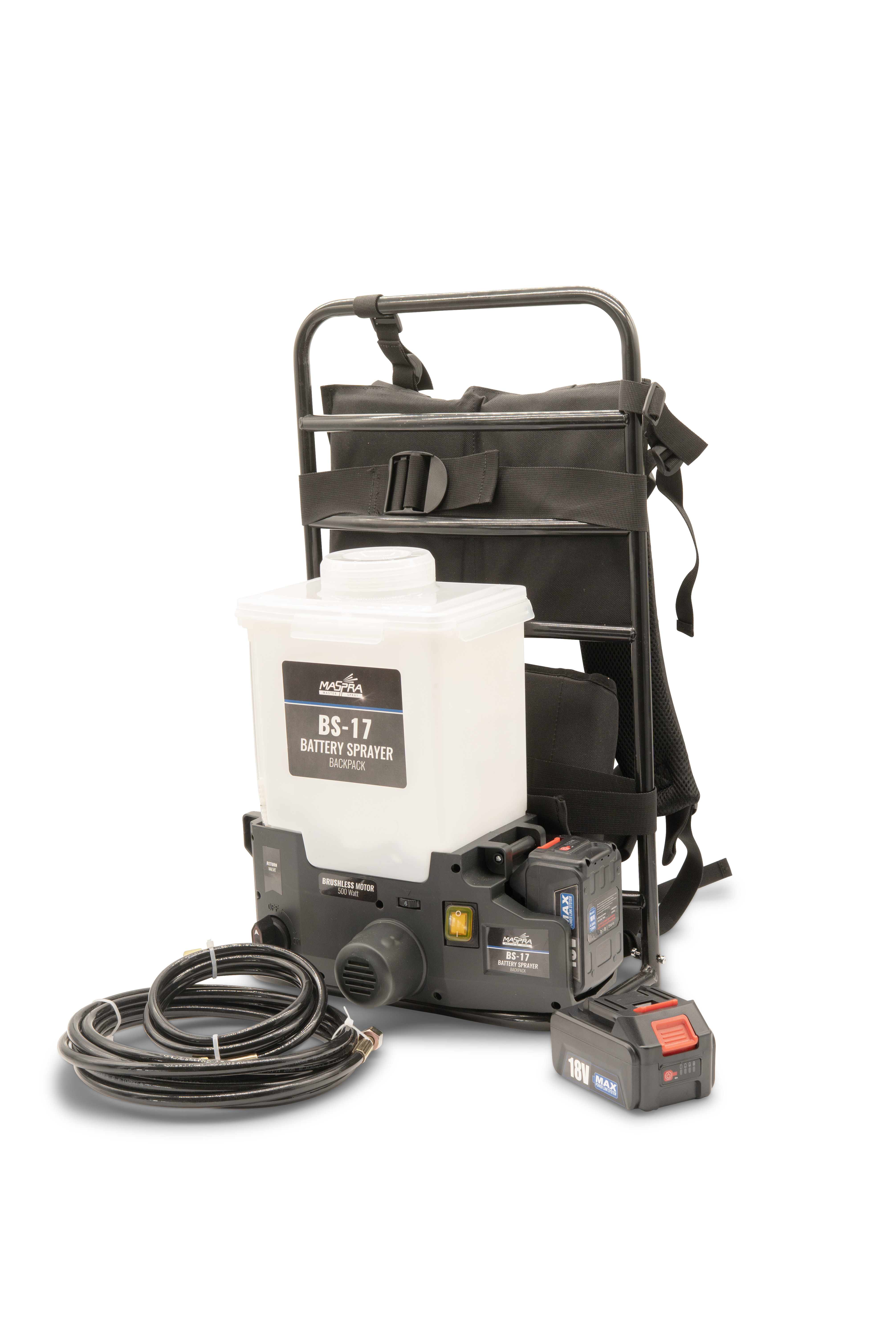 MaSpra BS17 Batteriebetriebener Airless Rucksack - Spraypack Komplettset