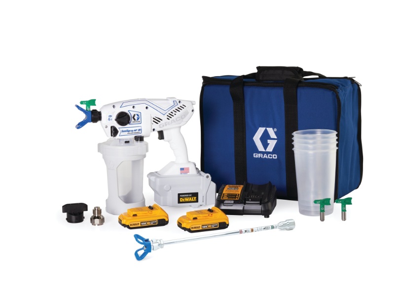25R945 Graco AIRLESS SaniSpray HP 20 Akku-Spritzgerät für Desinfektionsmittel, kabellos